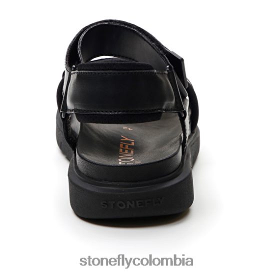 sandalias Stonefly hydra 4 textil/piel de becerro negro DDL64X358 hombres