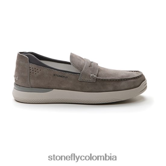 zapatos Stonefly custer 10 terciopelo carbón DDL64X300 hombres
