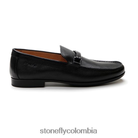 zapatos Stonefly verano ii 14 becerro lth gofrado negro DDL64X318 hombres