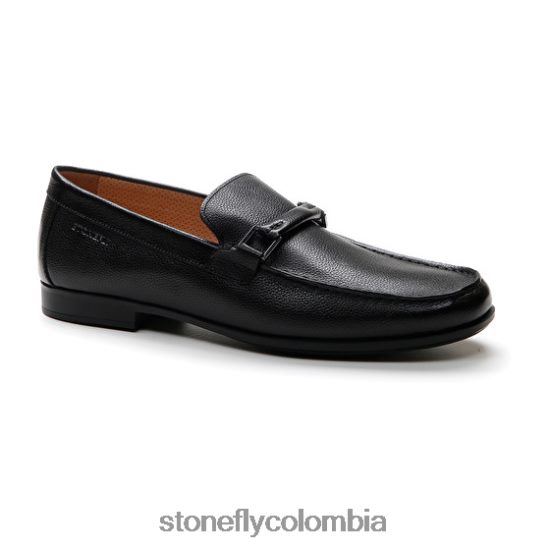 zapatos Stonefly verano ii 14 becerro lth gofrado negro DDL64X318 hombres