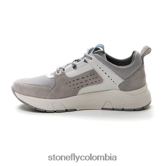 zapatos Stonefly acción 24 terciopelo/ textil grifo gris DDL64X357 hombres
