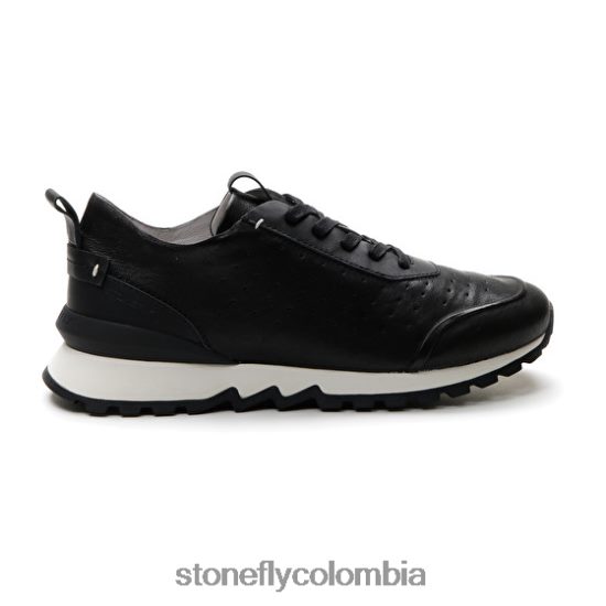zapatos Stonefly simplemente hombre 6 cabra lavada negro DDL64X341 hombres