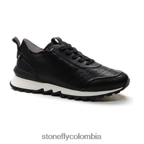 zapatos Stonefly simplemente hombre 6 cabra lavada negro DDL64X341 hombres