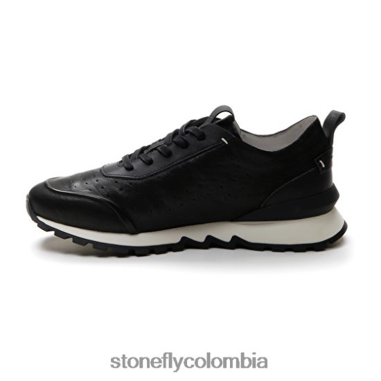 zapatos Stonefly simplemente hombre 6 cabra lavada negro DDL64X341 hombres