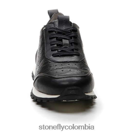 zapatos Stonefly simplemente hombre 6 cabra lavada negro DDL64X341 hombres