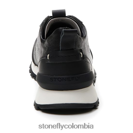 zapatos Stonefly simplemente hombre 6 cabra lavada negro DDL64X341 hombres