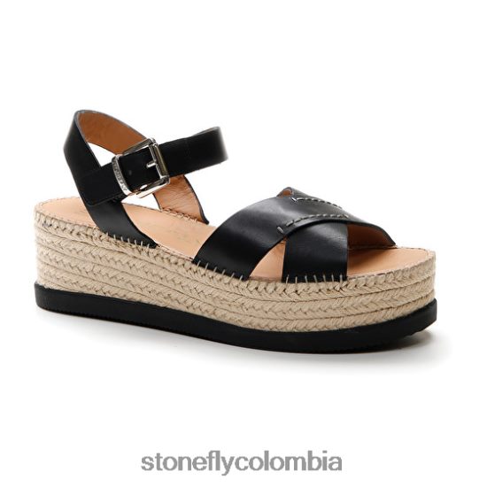 sandalias Stonefly alexia 3 pantorrilla lth negro DDL64X206 mujer
