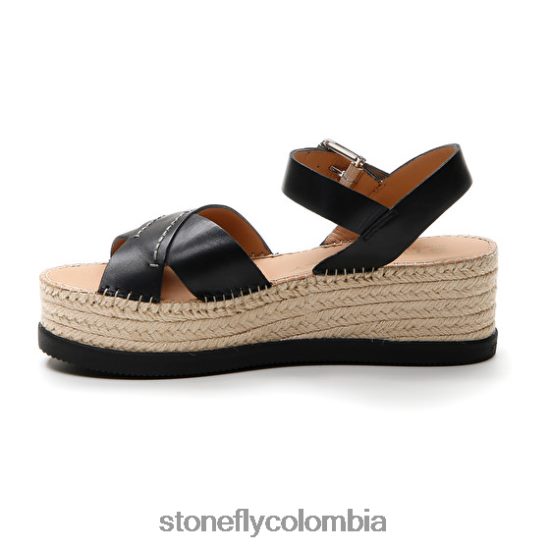 sandalias Stonefly alexia 3 pantorrilla lth negro DDL64X206 mujer