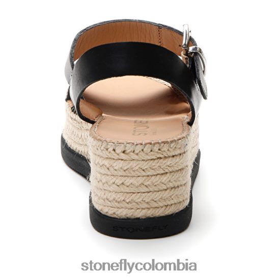sandalias Stonefly alexia 3 pantorrilla lth negro DDL64X206 mujer
