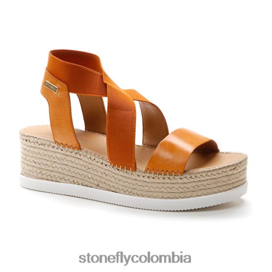 sandalias Stonefly alexia 5 calf lth/elástico naranja DDL64X185 mujer