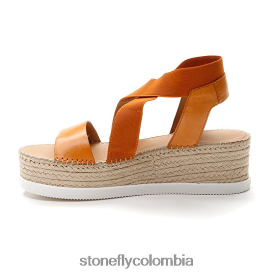 sandalias Stonefly alexia 5 calf lth/elástico naranja DDL64X185 mujer