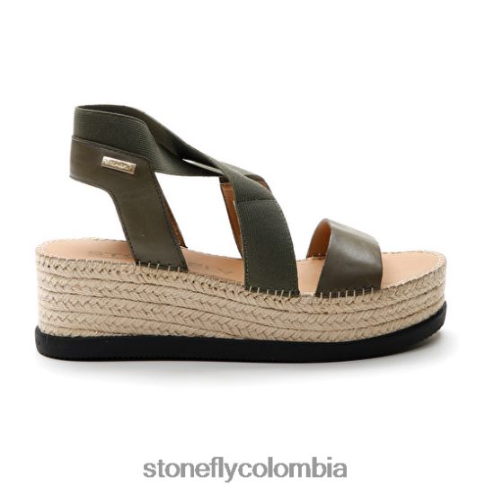 sandalias Stonefly alexia 5 calf lth/elástico verde DDL64X186 mujer