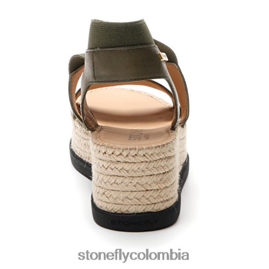 sandalias Stonefly alexia 5 calf lth/elástico verde DDL64X186 mujer