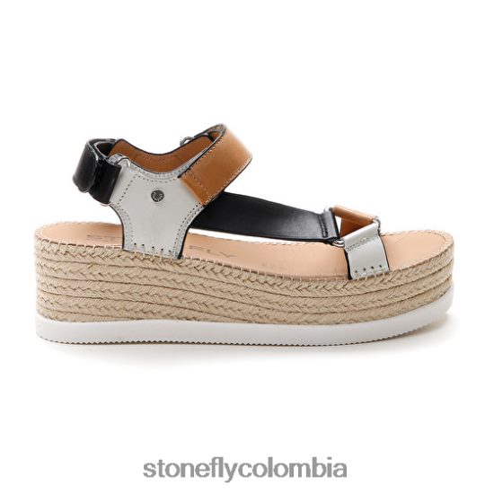 sandalias Stonefly alexia 6 pantorrilla lth marrón/blanco/negro DDL64X199 mujer