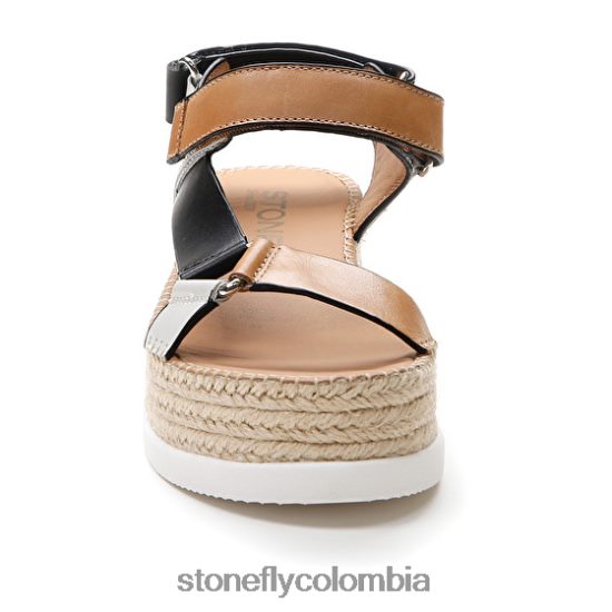 sandalias Stonefly alexia 6 pantorrilla lth marrón/blanco/negro DDL64X199 mujer