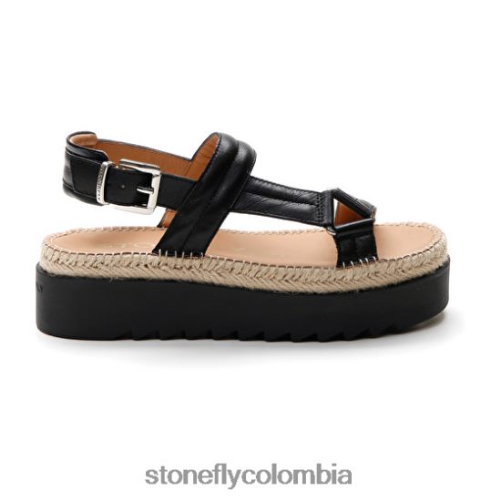 sandalias Stonefly ariel 3 napa lth negro DDL64X190 mujer