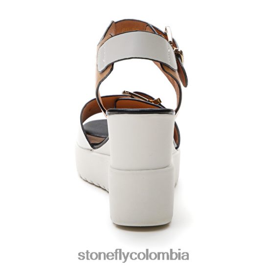 sandalias Stonefly ely 17 becerro lth marrón/blanco/negro DDL64X176 mujer