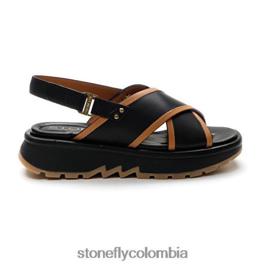 sandalias Stonefly estrella 4 becerro lth marrón oscuro DDL64X187 mujer