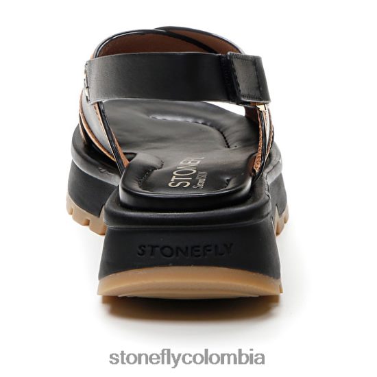 sandalias Stonefly estrella 4 becerro lth marrón oscuro DDL64X187 mujer