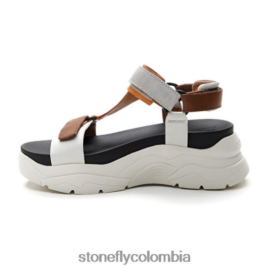 sandalias Stonefly fantasía 3 becerro lth amarillo/marrón/naranja/blanco DDL64X179 mujer
