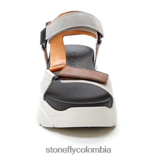 sandalias Stonefly fantasía 3 becerro lth amarillo/marrón/naranja/blanco DDL64X179 mujer