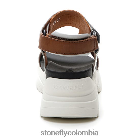 sandalias Stonefly fantasía 3 becerro lth amarillo/marrón/naranja/blanco DDL64X179 mujer