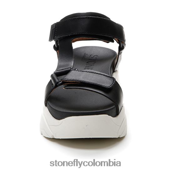 sandalias Stonefly fantasía 3 becerro lth negro DDL64X180 mujer