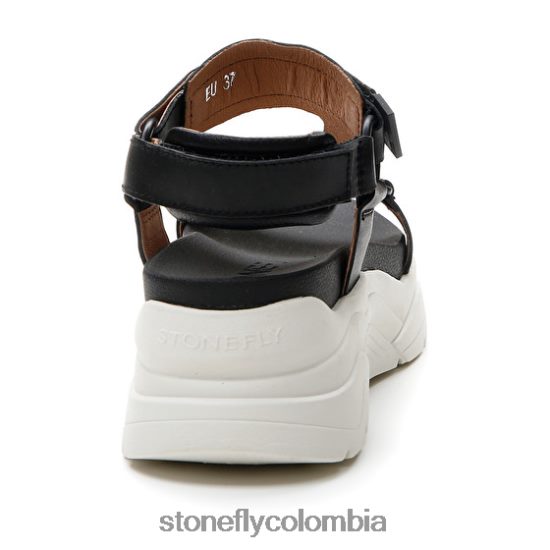 sandalias Stonefly fantasía 3 becerro lth negro DDL64X180 mujer