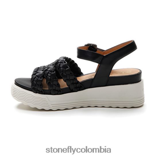 sandalias Stonefly parky 16 gofrado p.l/napa lth negro DDL64X211 mujer