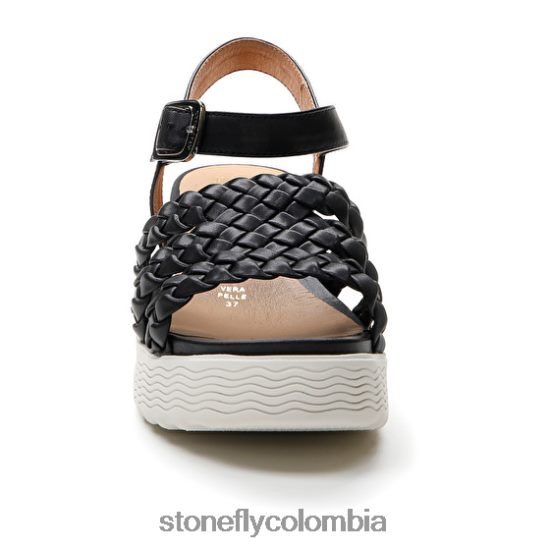 sandalias Stonefly parky 16 gofrado p.l/napa lth negro DDL64X211 mujer