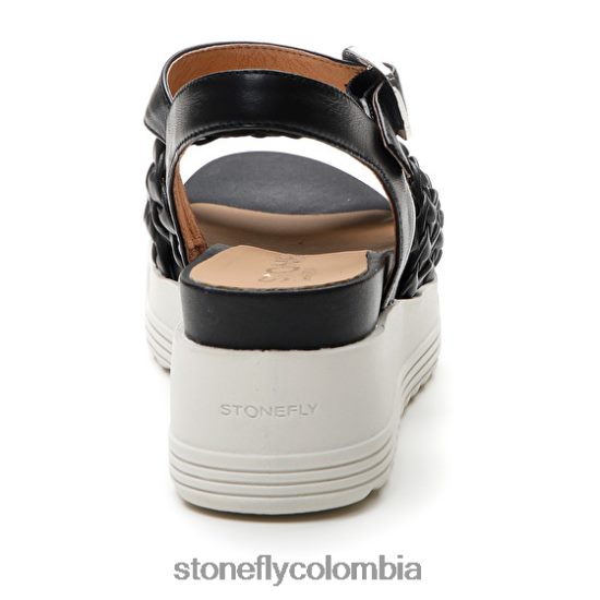 sandalias Stonefly parky 16 gofrado p.l/napa lth negro DDL64X211 mujer