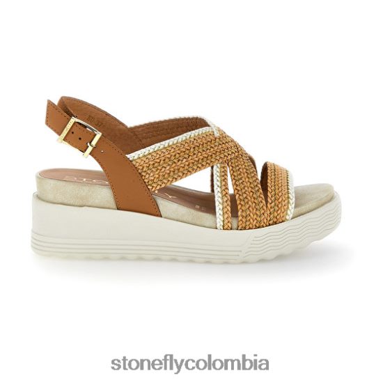 sandalias Stonefly parky 17 gofrado p./calf lth marrón DDL64X184 mujer