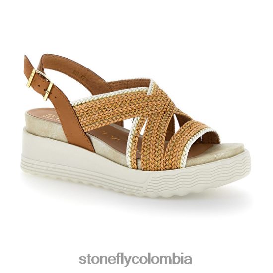 sandalias Stonefly parky 17 gofrado p./calf lth marrón DDL64X184 mujer