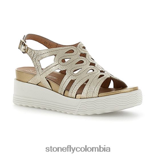 sandalias Stonefly parky 18 laminado lth oro DDL64X224 mujer