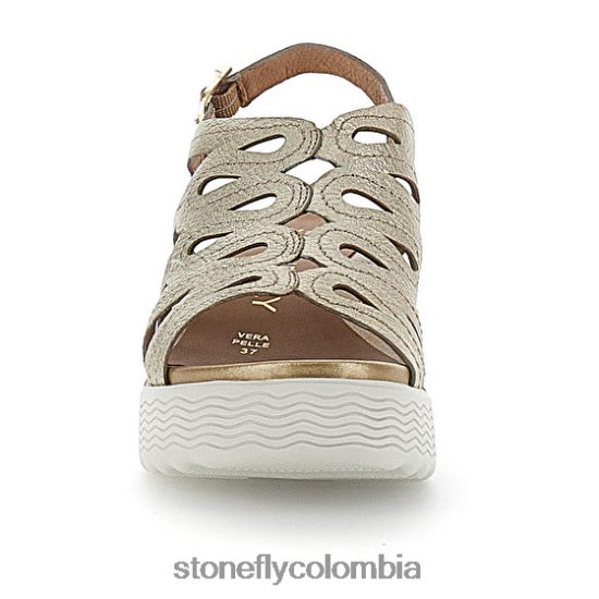 sandalias Stonefly parky 18 laminado lth oro DDL64X224 mujer