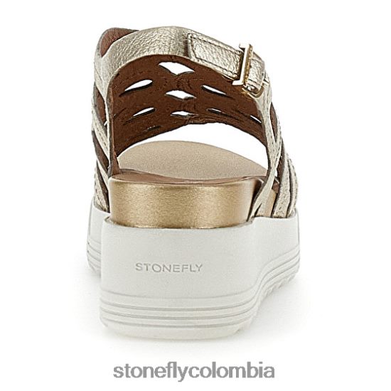 sandalias Stonefly parky 18 laminado lth oro DDL64X224 mujer