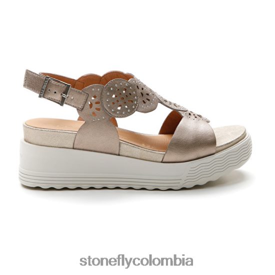 sandalias Stonefly parky 21 laminado lth champán DDL64X232 mujer