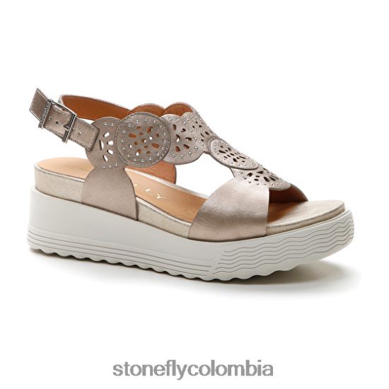 sandalias Stonefly parky 21 laminado lth champán DDL64X232 mujer