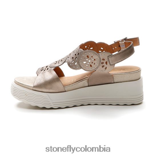 sandalias Stonefly parky 21 laminado lth champán DDL64X232 mujer