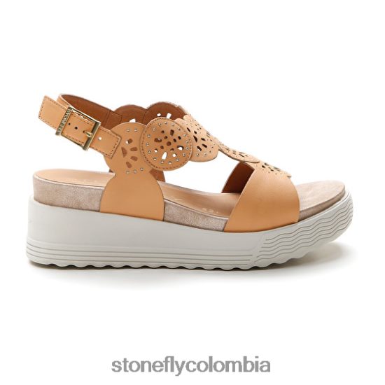 sandalias Stonefly parky 21 napa lth caqui claro DDL64X233 mujer