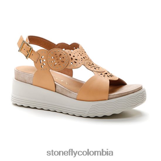 sandalias Stonefly parky 21 napa lth caqui claro DDL64X233 mujer