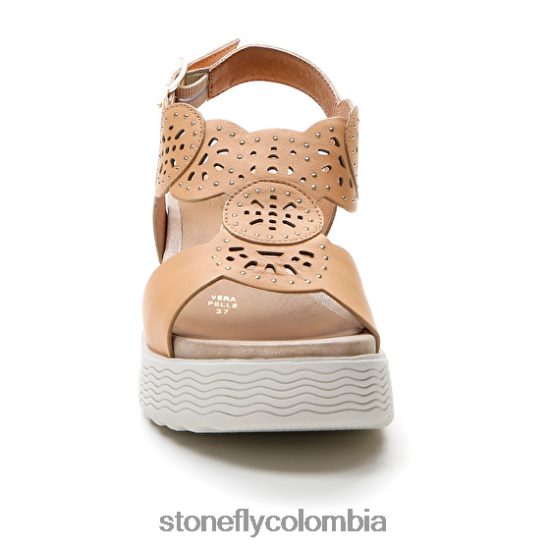 sandalias Stonefly parky 21 napa lth caqui claro DDL64X233 mujer
