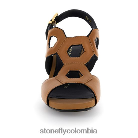 sandalias Stonefly jenny 7 becerro lth marrón DDL64X248 mujer