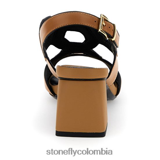 sandalias Stonefly jenny 7 becerro lth marrón DDL64X248 mujer