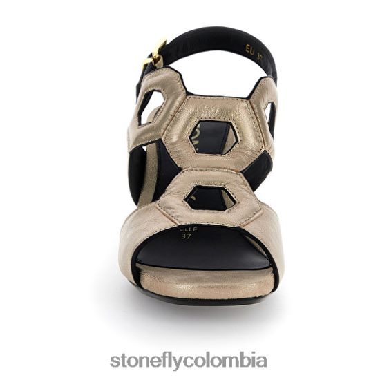 sandalias Stonefly jenny 7 laminado lth oro DDL64X249 mujer