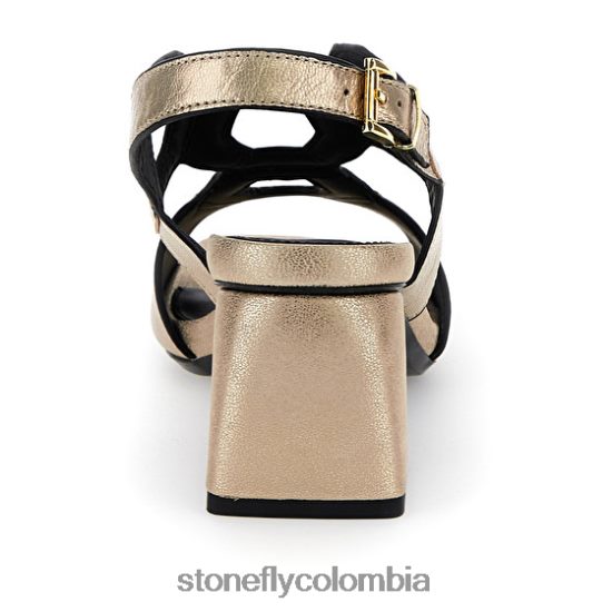 sandalias Stonefly jenny 7 laminado lth oro DDL64X249 mujer