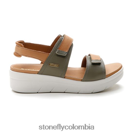 sandalias Stonefly aqua iii 20 napa lth marrón/verde DDL64X143 mujer