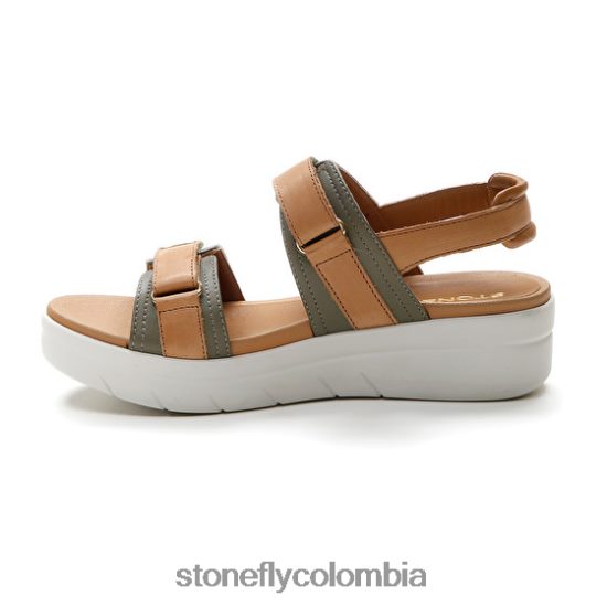 sandalias Stonefly aqua iii 20 napa lth marrón/verde DDL64X143 mujer