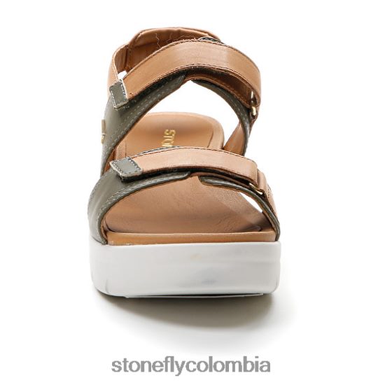 sandalias Stonefly aqua iii 20 napa lth marrón/verde DDL64X143 mujer