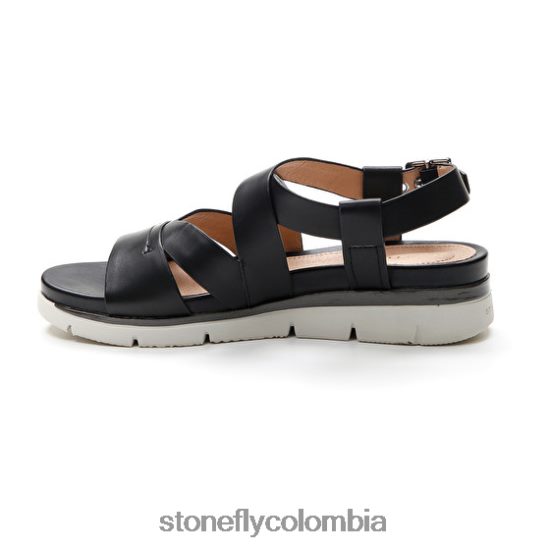 sandalias Stonefly elody 18 pantorrilla lth negro DDL64X123 mujer